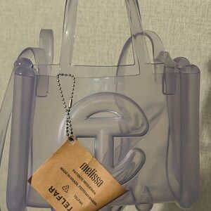 Melissa x Telfar clear jelly small Tote Bag